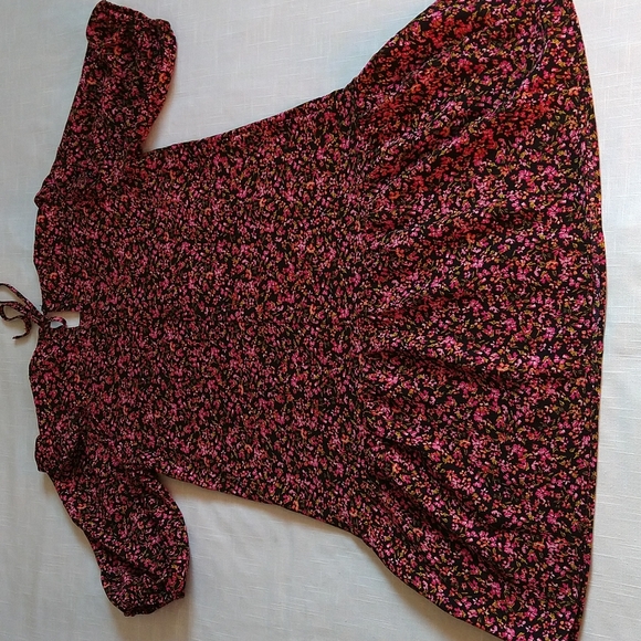 H&M autumn floral mini dress size Xsmall - Picture 9 of 13